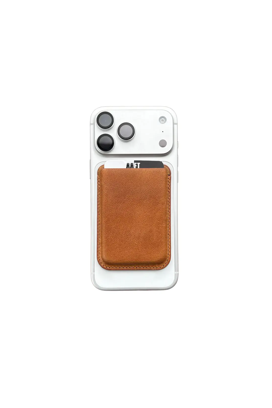 iPhone Hakiki Deri Magsafe Kartlık | 4905 - Tiguan Camel