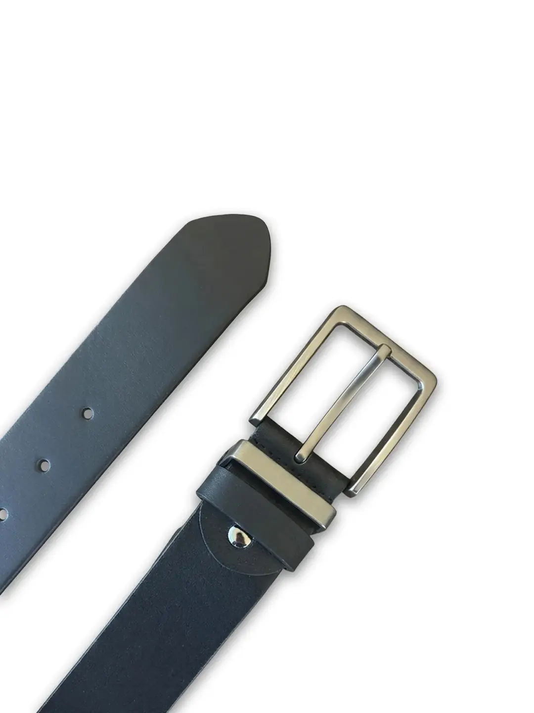 4 Cm Dana Dar Metal Köprülü Erkek Spor Kemer - Düz Siyah
