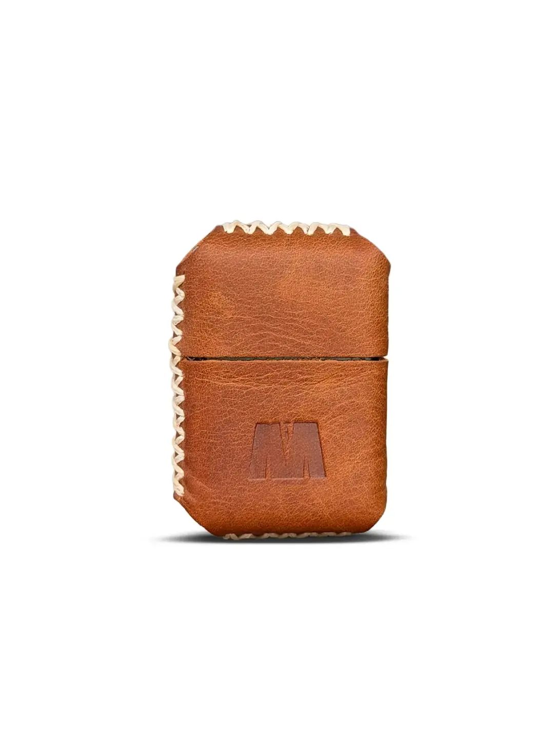 Deri Kılıflı Zippo Model Çakmak | Çakmak 5685 - Tiguan Camel