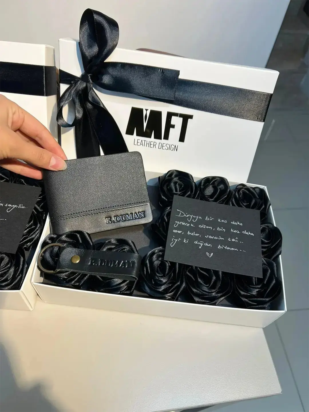 Milano Rose Box Set | Hakiki Deri Erkek Cüzdan - 8003
