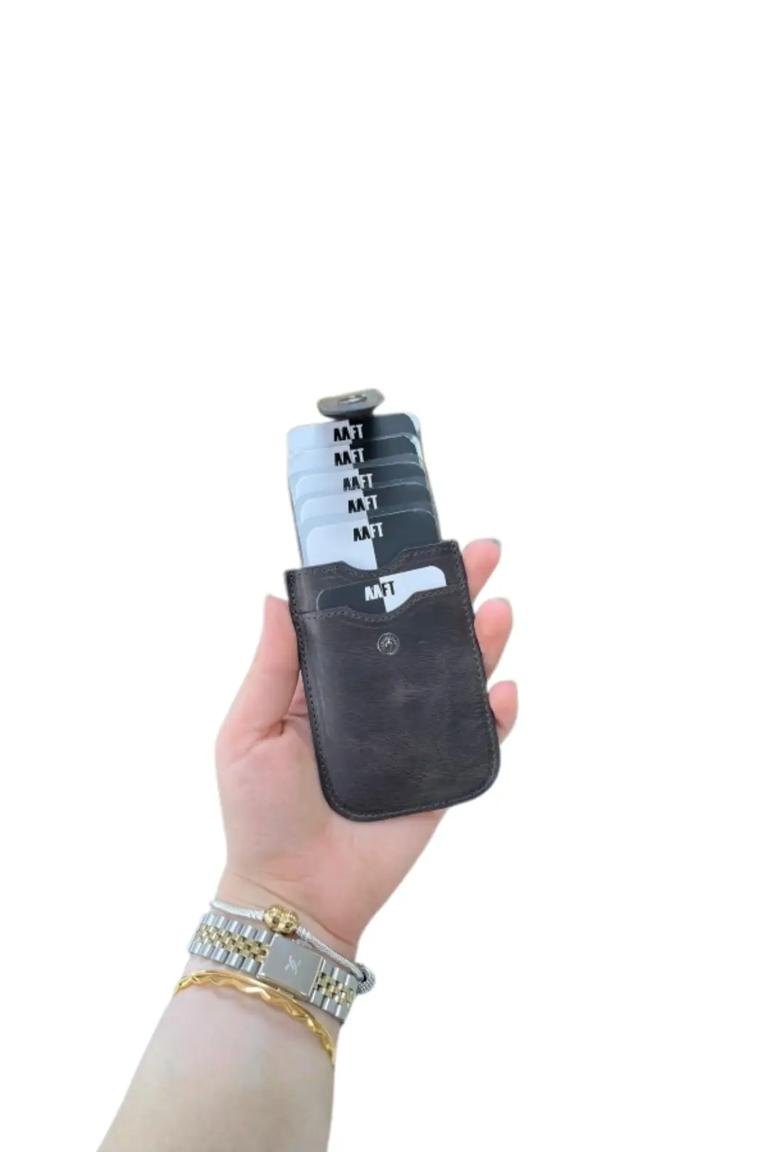 Hakiki Deri Unisex Kartlık – Kompakt, İsim Yazılı, Kişiye Özel | Vest 0776