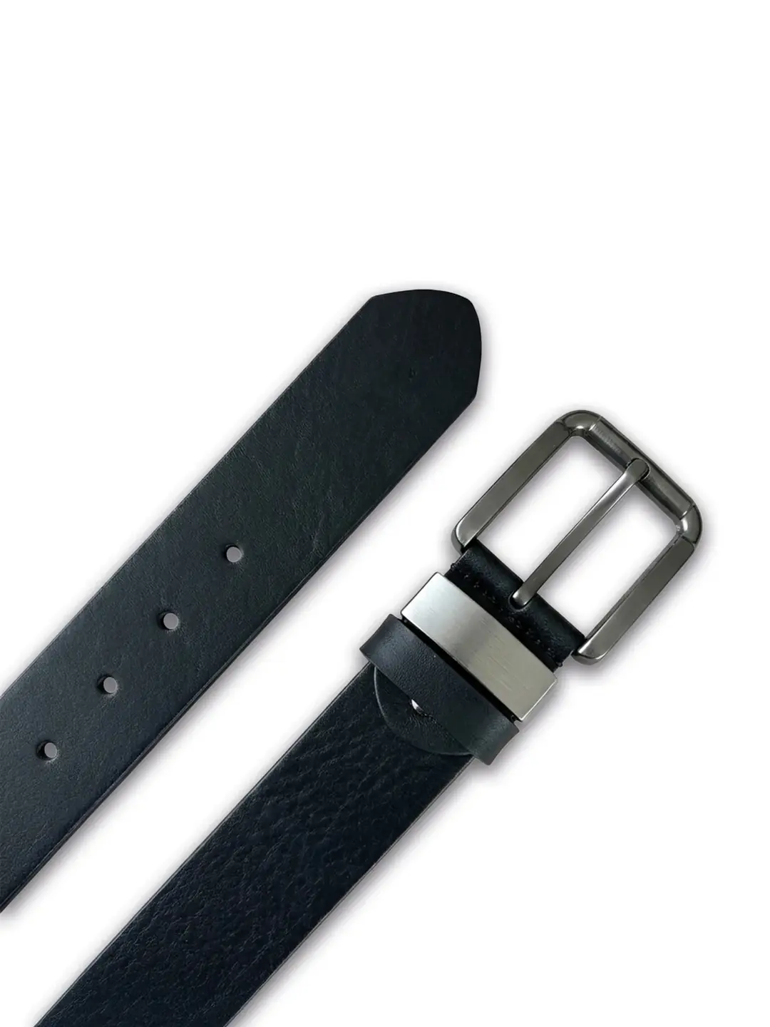 4 Cm Dana Geniş Metal Köprülü Erkek Spor Kemer - Düz Siyah