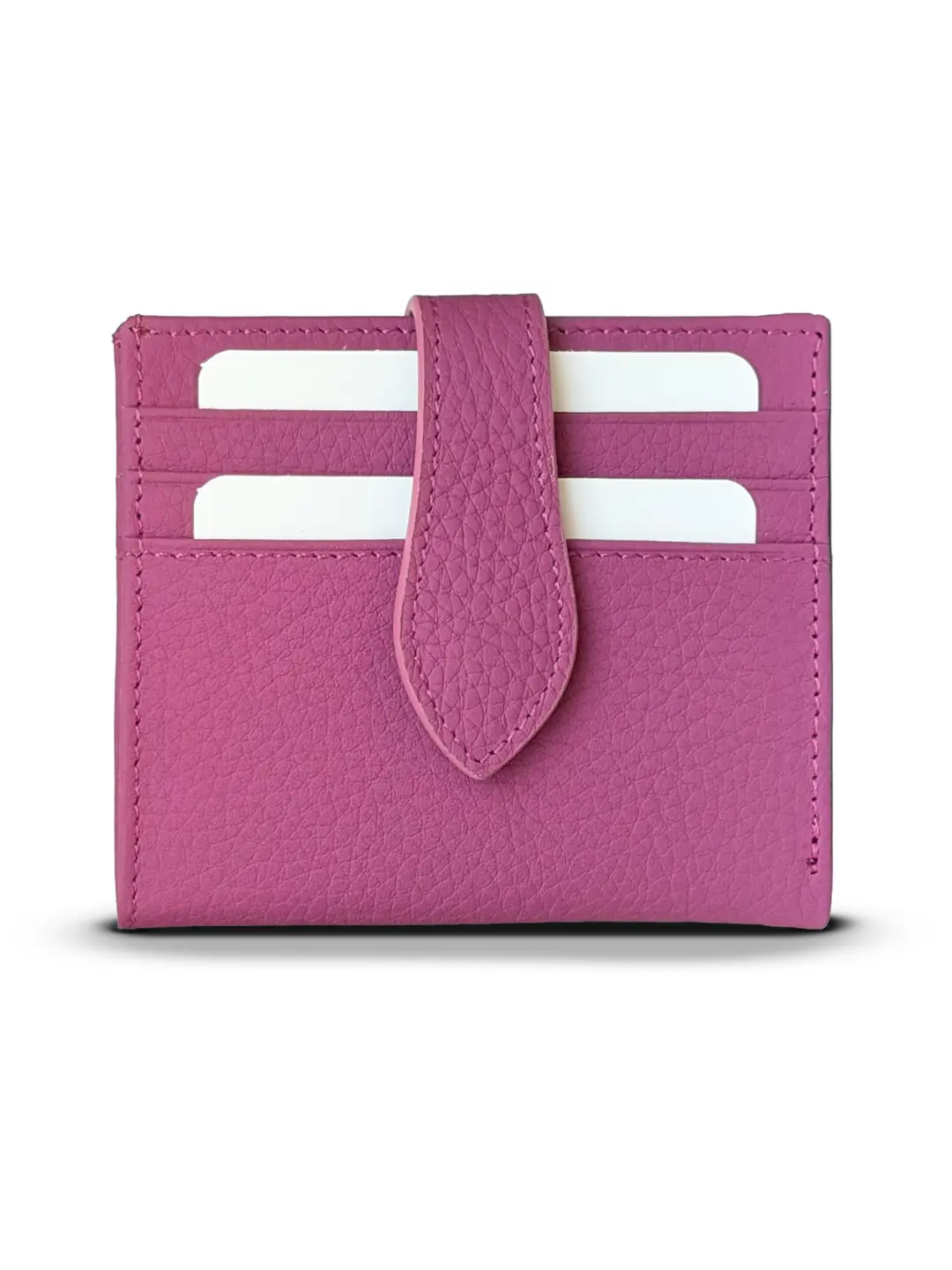 Hakiki Deri Unisex Kartlık - Cüzdan | Flora 4146 - Flother Mat Pembe